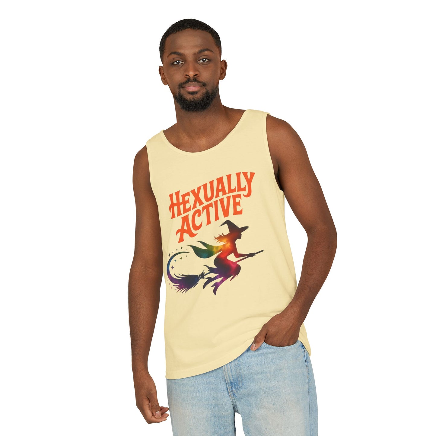Hexually Active – Cheeky Rainbow Witch Tank