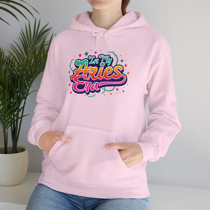 I’m In My Aries Era Hoodie | Bold Retro Zodiac Sweatshirt | Astrology Gift for Fire Signs | Cozy Aries Apparel | Horoscope Pullover for Star Sign Queens