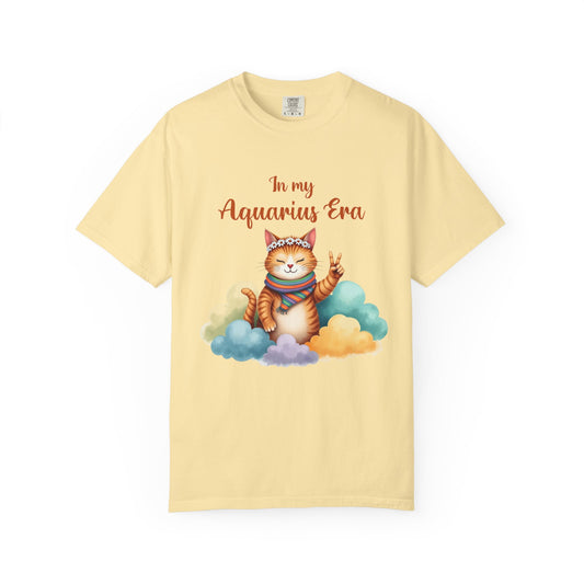 In My Aquarius Era – Peaceful Cloud Cat Tee