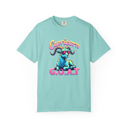Capricorn G.O.A.T – Retro Neon Astrology Tee