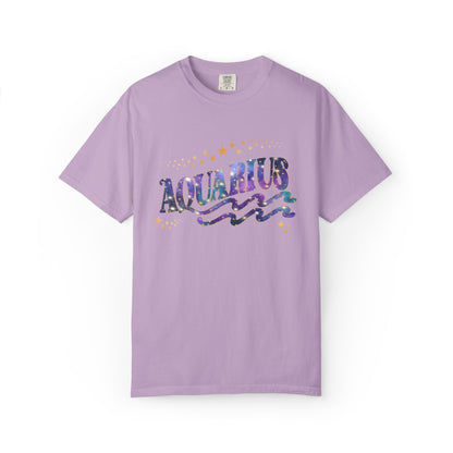 Aquarius Tee – Colorful Cosmic Zodiac Shirt