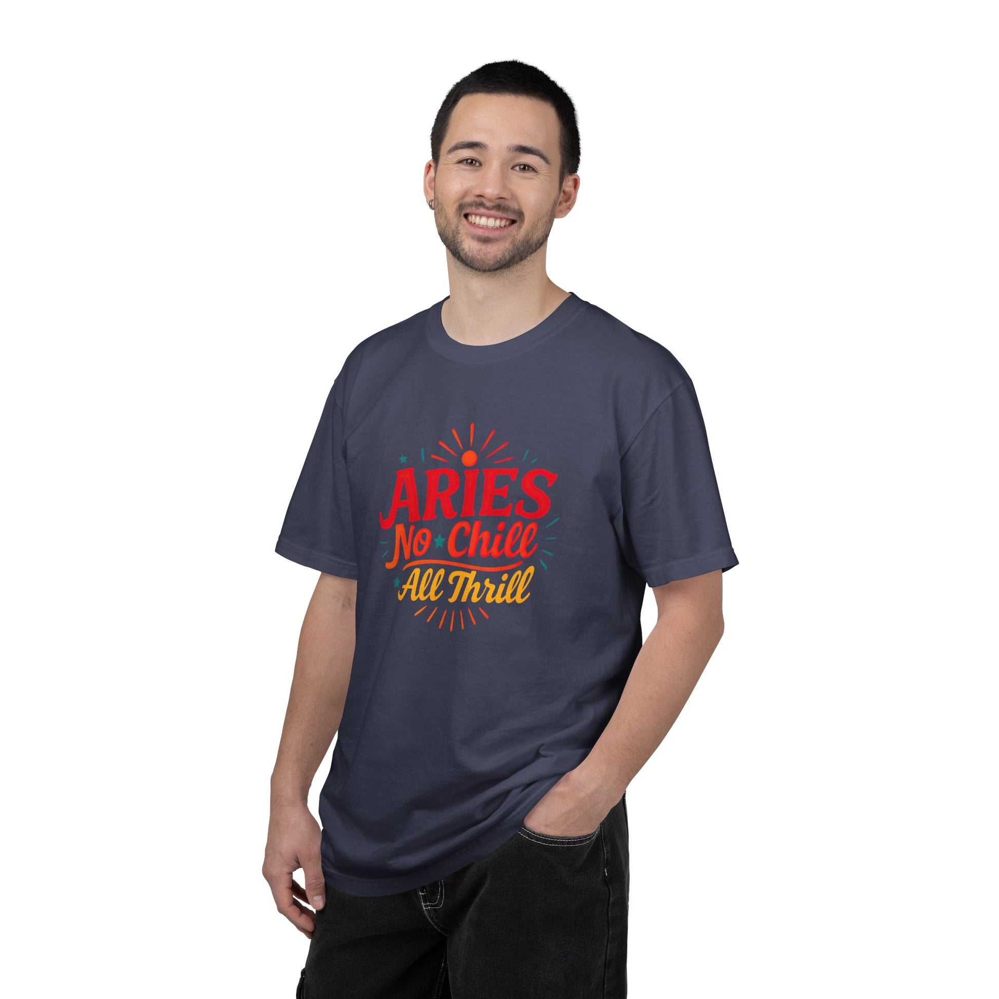 Aries No Chill All Thrill Tee – Sassy Zodiac Humor Shirt - Enchanted Sky
