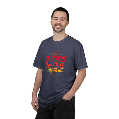 Aries No Chill All Thrill Tee – Sassy Zodiac Humor Shirt - Enchanted Sky