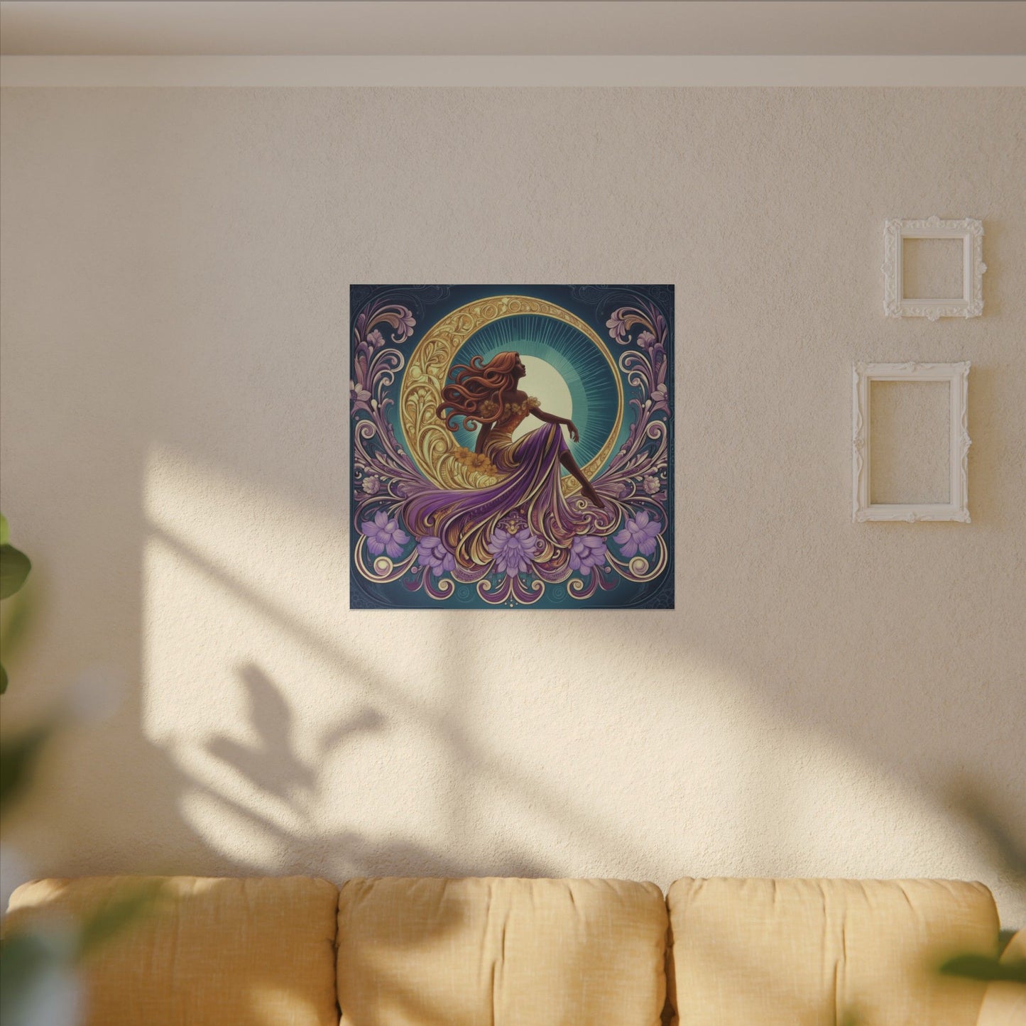 Star of the Moon | Glamorous Goddess Art Nouveau Wall Art