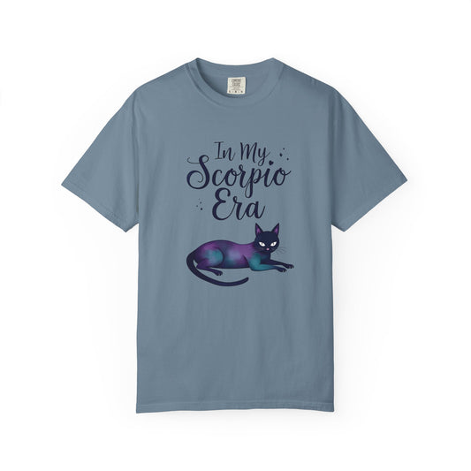 In My Scorpio Era – Mystical Black Cat Tee for the Zodiac Baddie