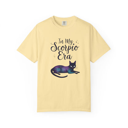 In My Scorpio Era – Mystical Black Cat Tee for the Zodiac Baddie