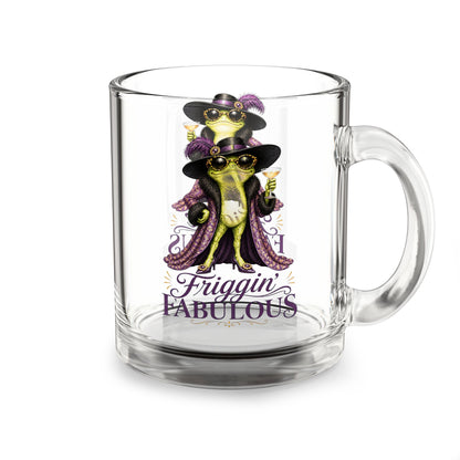 Friggin' Fabulous" Funny & Stylish Frog Cocktail Glass Mug, Fun Gift for Fashion Lovers & Bachelorette Parties