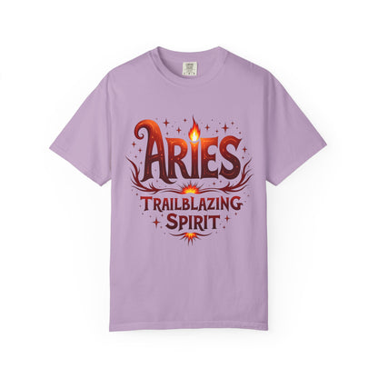 Aries Trailblazing Spirit Tee – Empowering Retro Zodiac Shirt