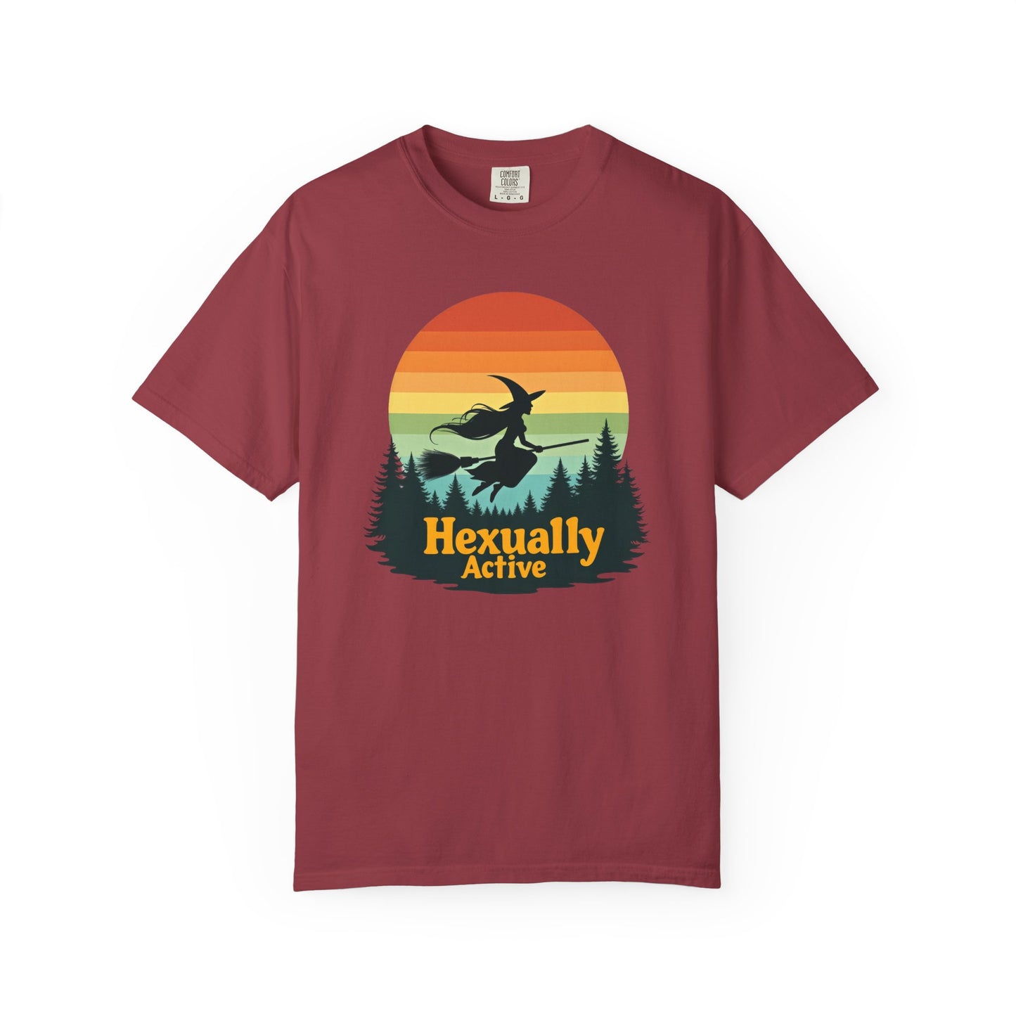 Hexually Active Tee – Sassy Witch Retro Comfort Colors 1717 Shirt