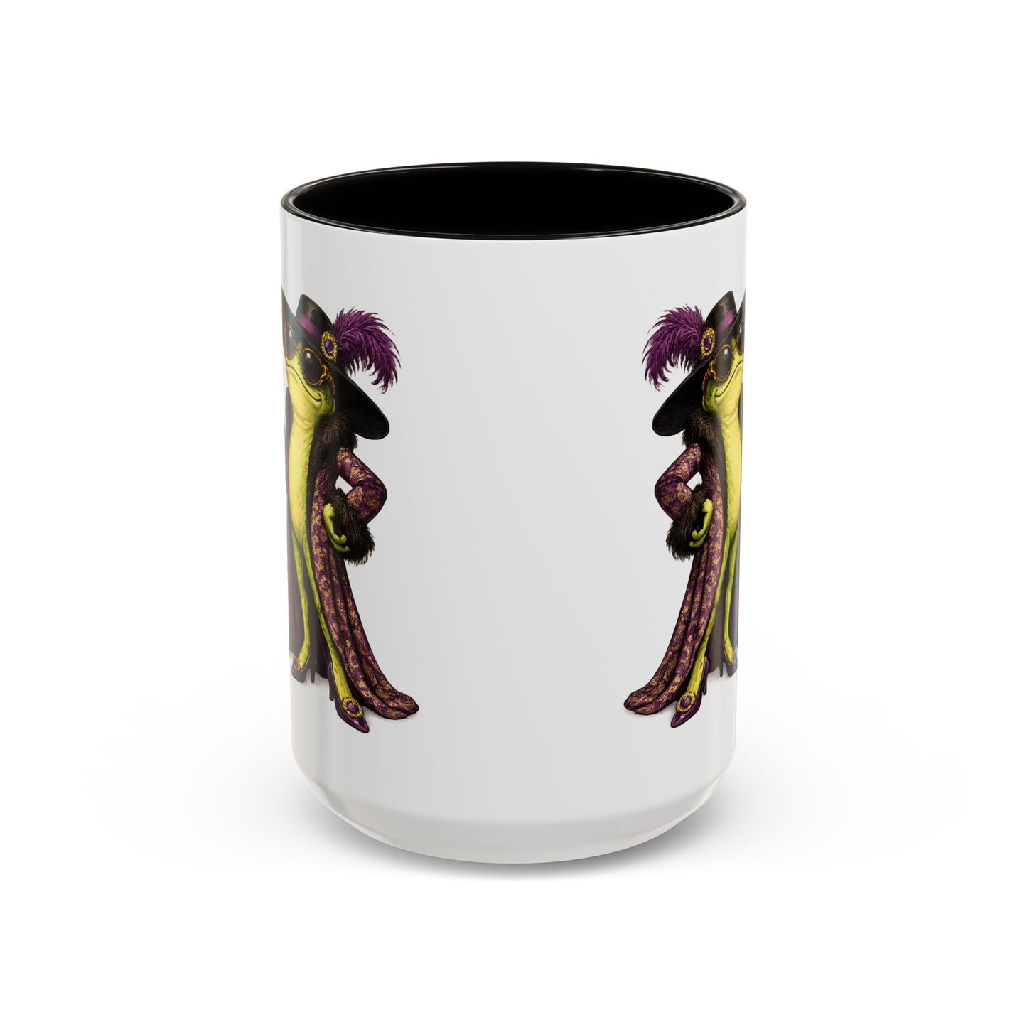 Friggin' Fabulous Frog Mug | Cute Frog Coffee Mug for Women | Funny Glam Frog Gift | Colored Mug