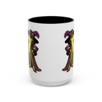 Friggin' Fabulous Frog Mug | Cute Frog Coffee Mug for Women | Funny Glam Frog Gift | Colored Mug