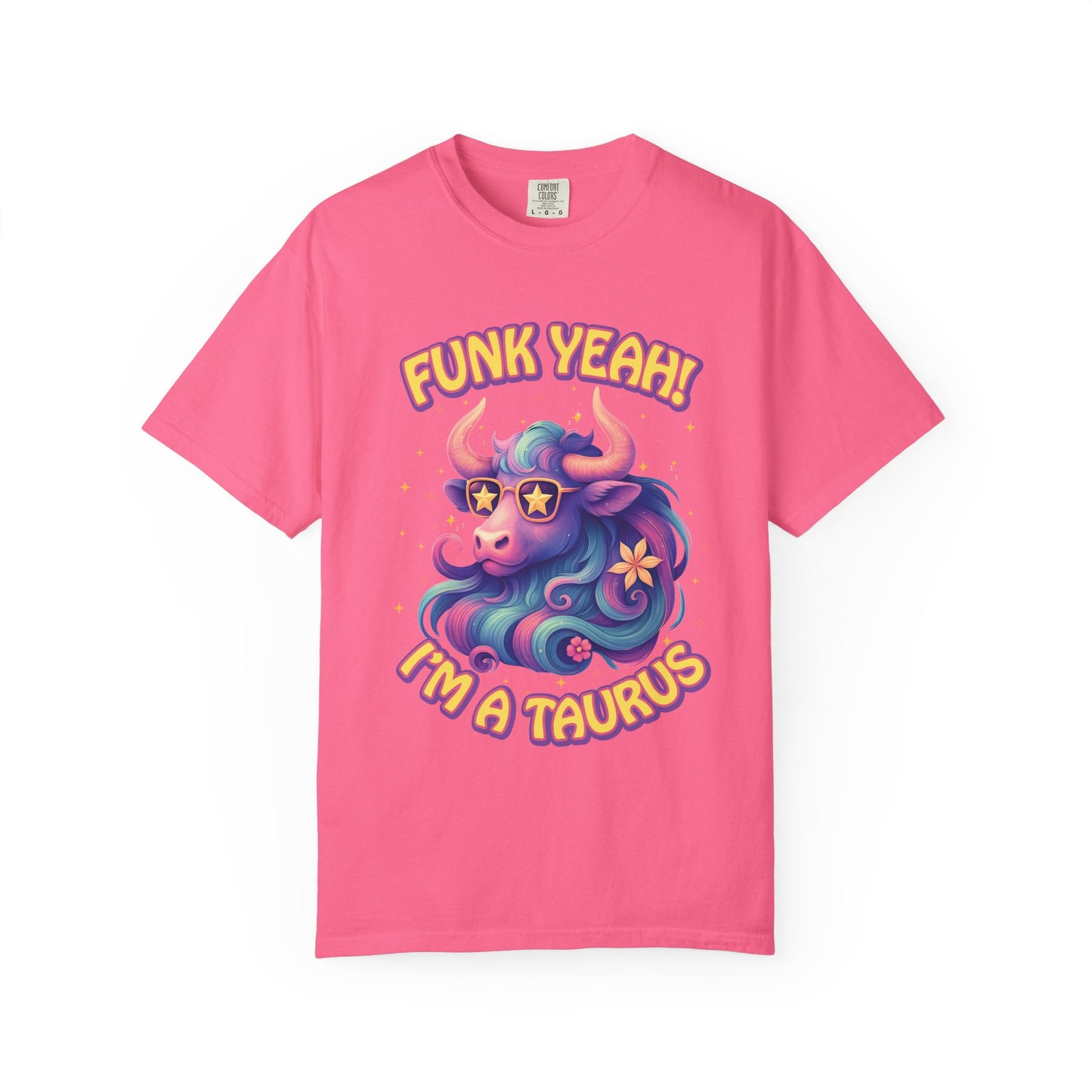 Funk Yeah I’m a Taurus Groovy Tee – Multicolor Retro Zodiac Shirt