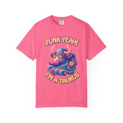 Funk Yeah I’m a Taurus Groovy Tee – Multicolor Retro Zodiac Shirt