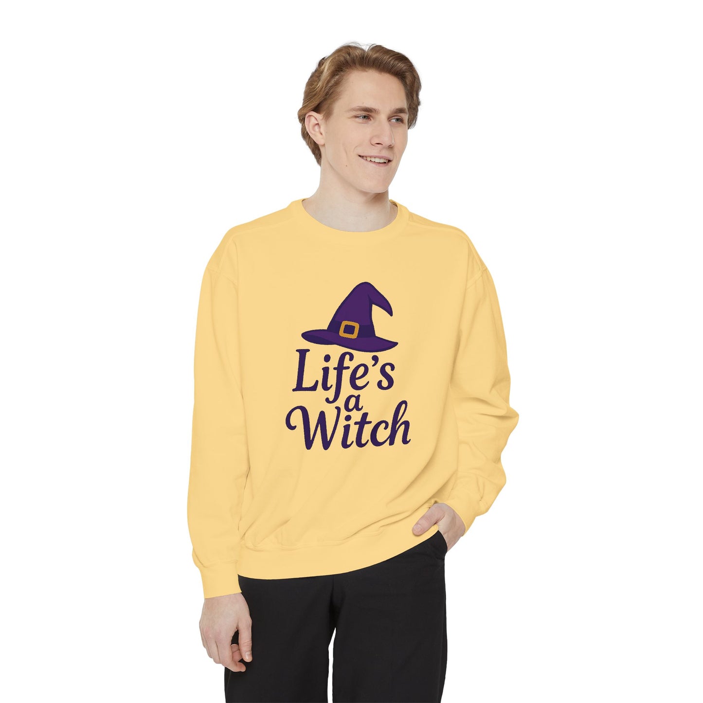 Life’s a Witch Sweatshirt – Funny Witch Hat Pullover