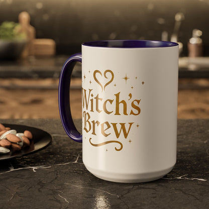 Witch’s Brew – Magical Elixir Mug (11oz & 15oz, Color Accent Options)