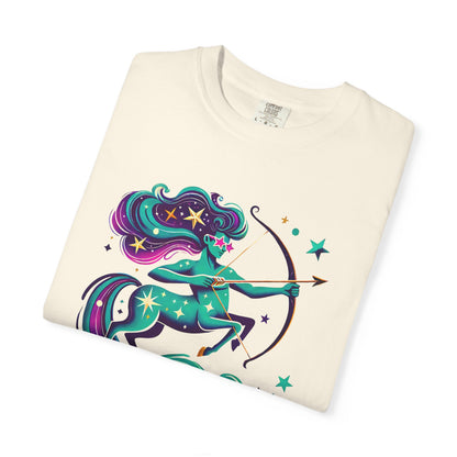 Sagittarius Retro Groovy Centaur -Colorful Zodiac Tee