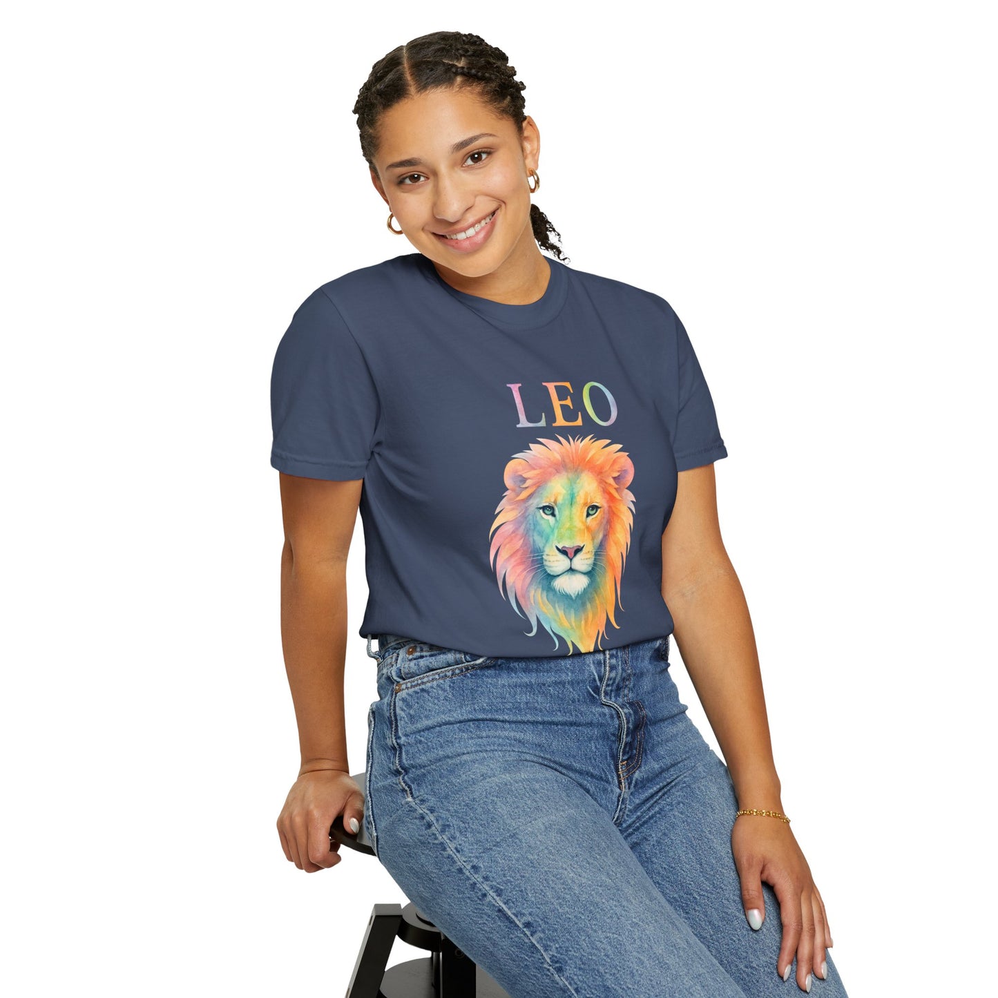 LEO Tee – Colorful Lion Zodiac Shirt