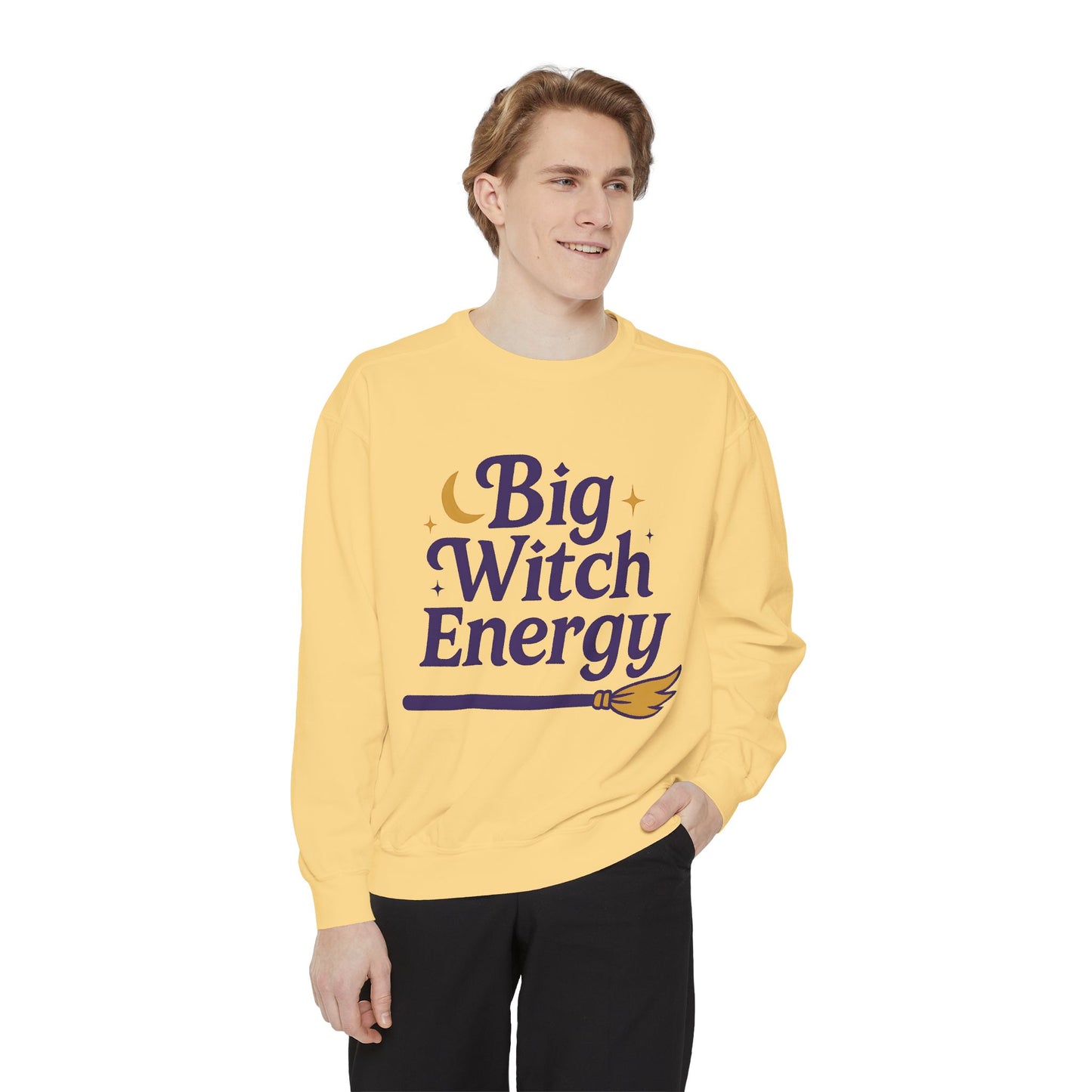 Big Witch Energy Sweatshirt – Moon Broom Pullover