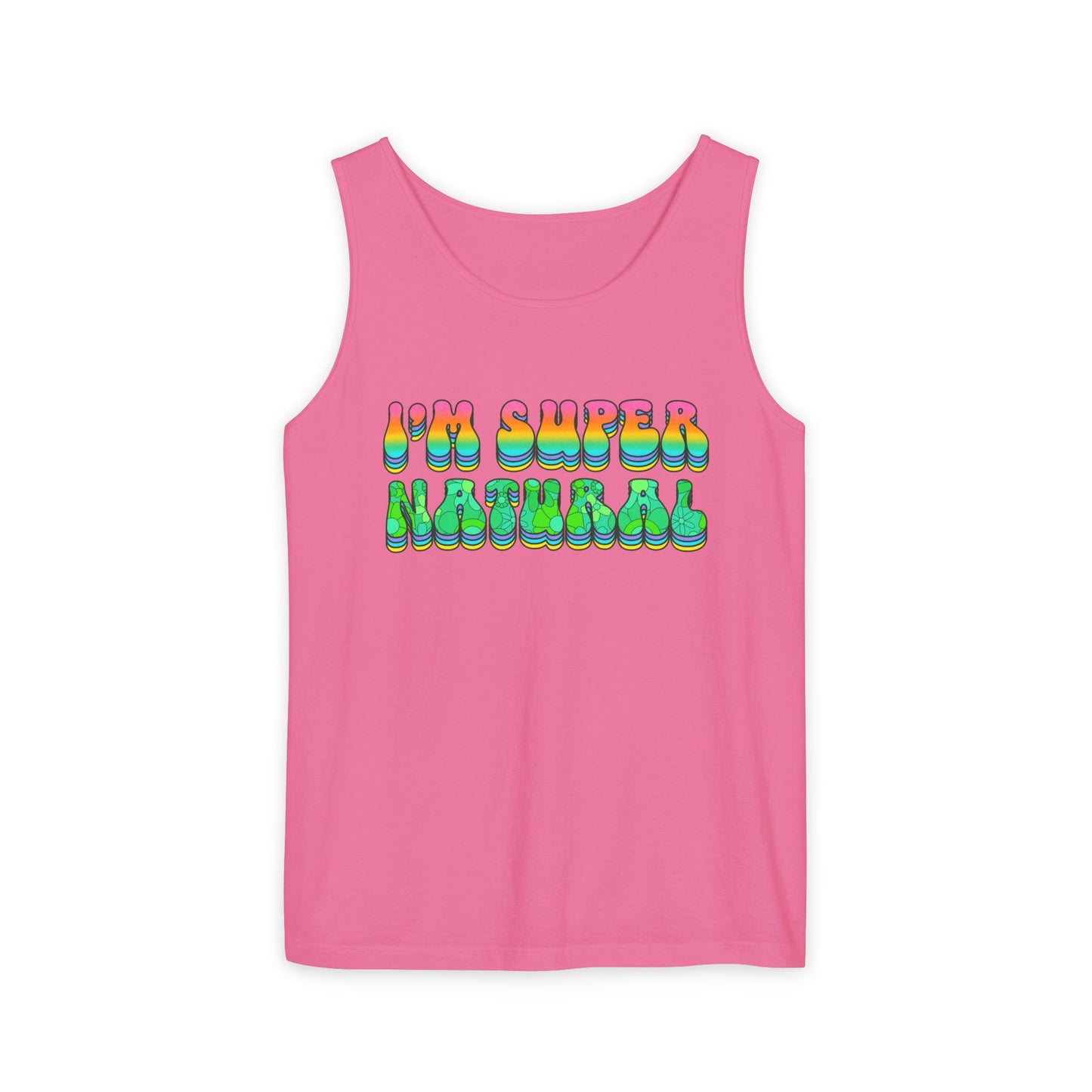 I'm Super Natural - Retro Affirmation virgo Tank Top (Unisex)