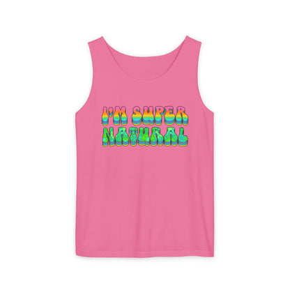 I'm Super Natural - Retro Affirmation virgo Tank Top (Unisex)