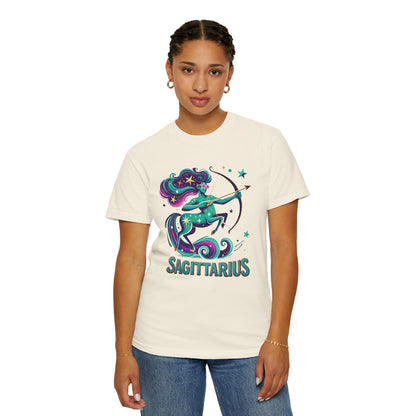 Sagittarius Retro Groovy Centaur -Colorful Zodiac Tee