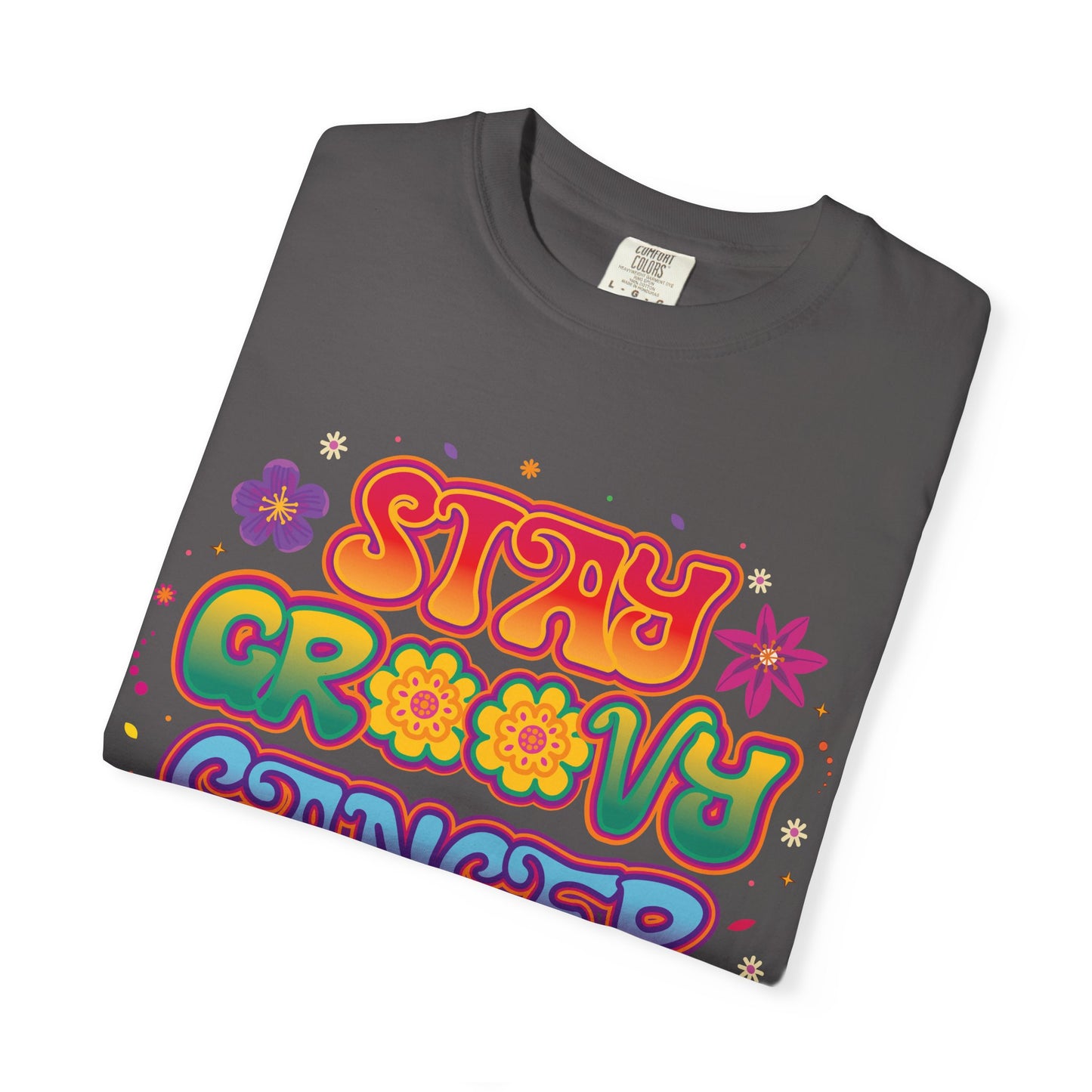 Stay Groovy Cancer Tee – Retro Colorful Zodiac Shirt