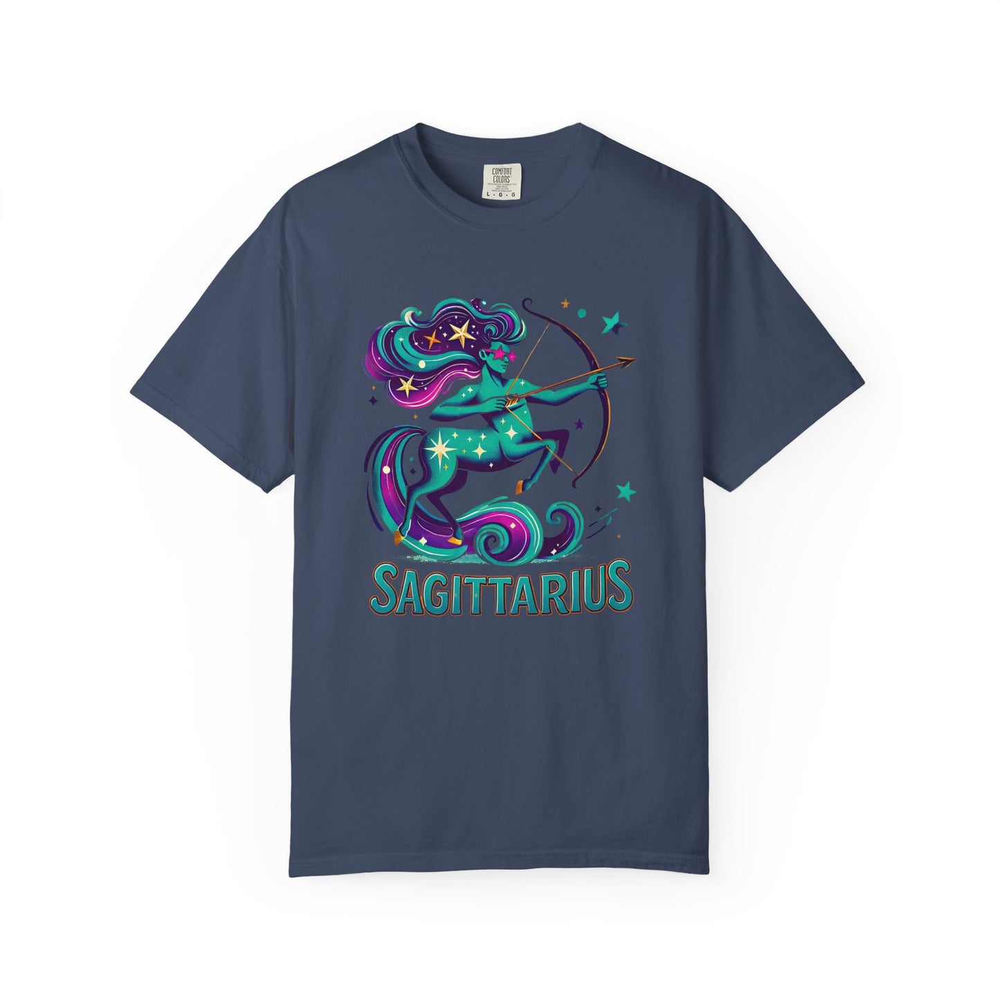 Sagittarius Retro Groovy Centaur -Colorful Zodiac Tee