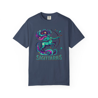 Sagittarius Retro Groovy Centaur -Colorful Zodiac Tee