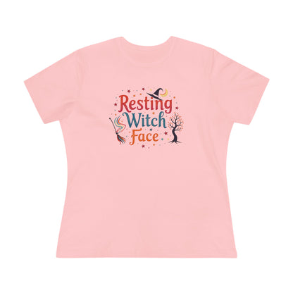 Resting Witch Face Women’s Relaxed Tee – Funny Magical Colorful Shirt