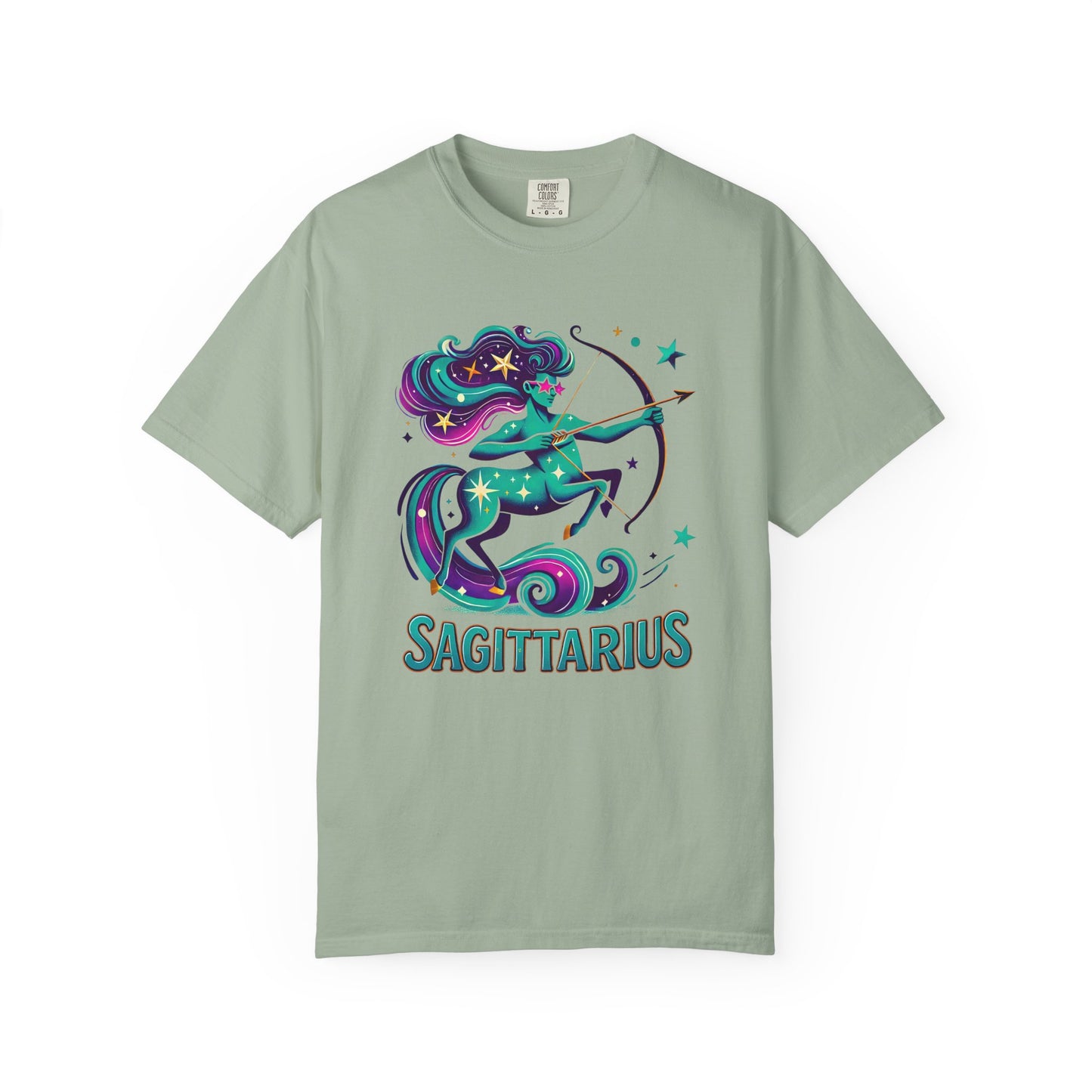 Sagittarius Retro Groovy Centaur -Colorful Zodiac Tee