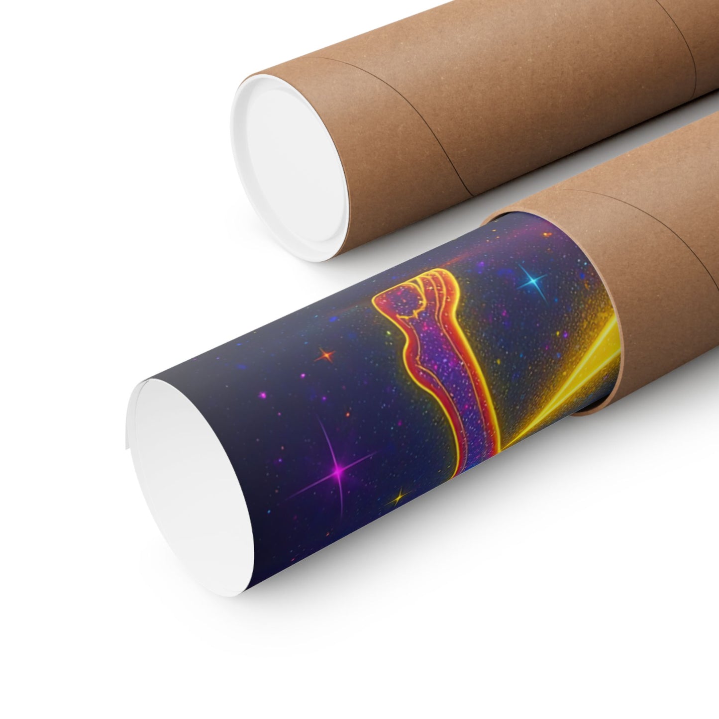 Electric Aries – Radiant Ram of the Crescent Moon (Wall Art)