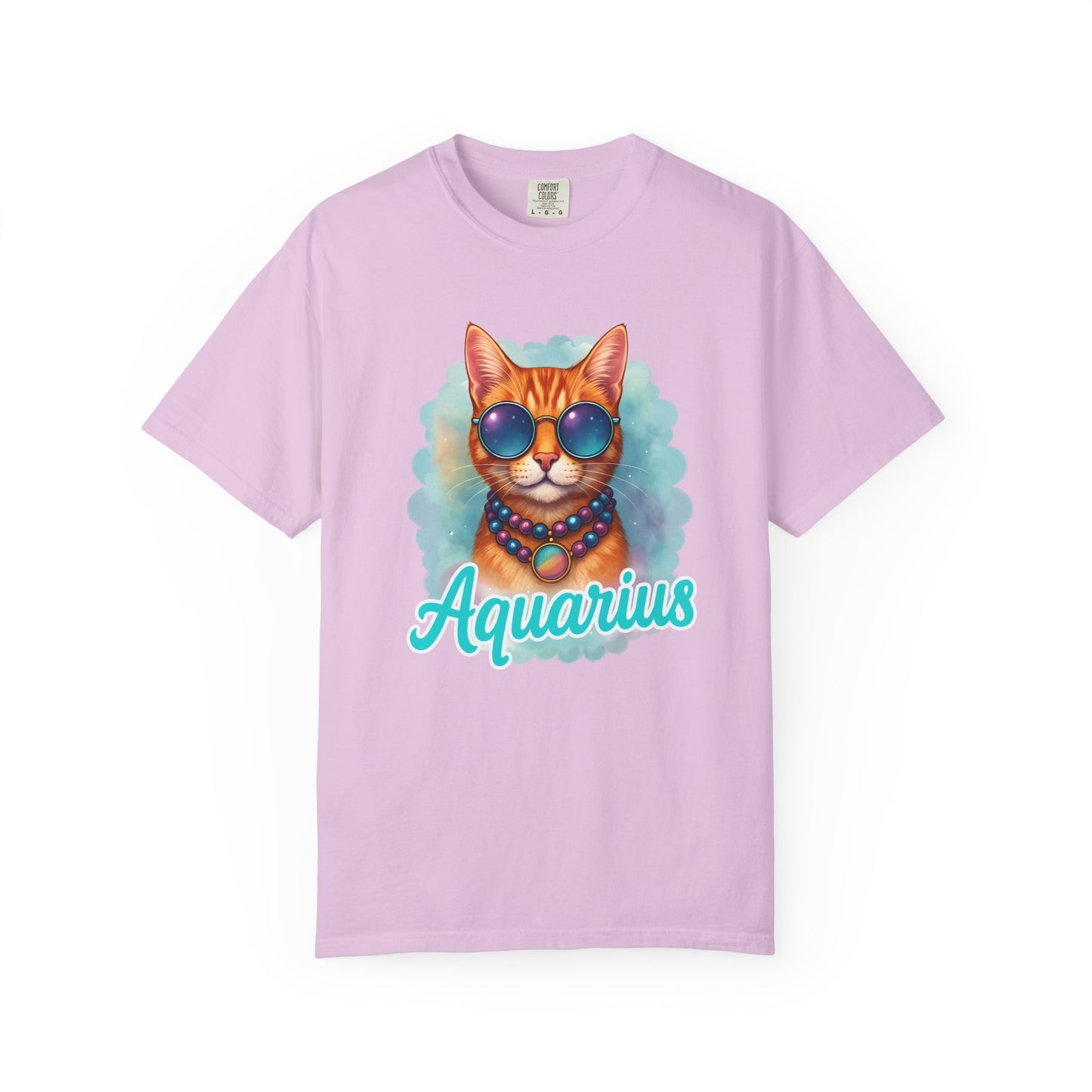 Aquarius – Colorful Cool Cat Zodiac Shirt