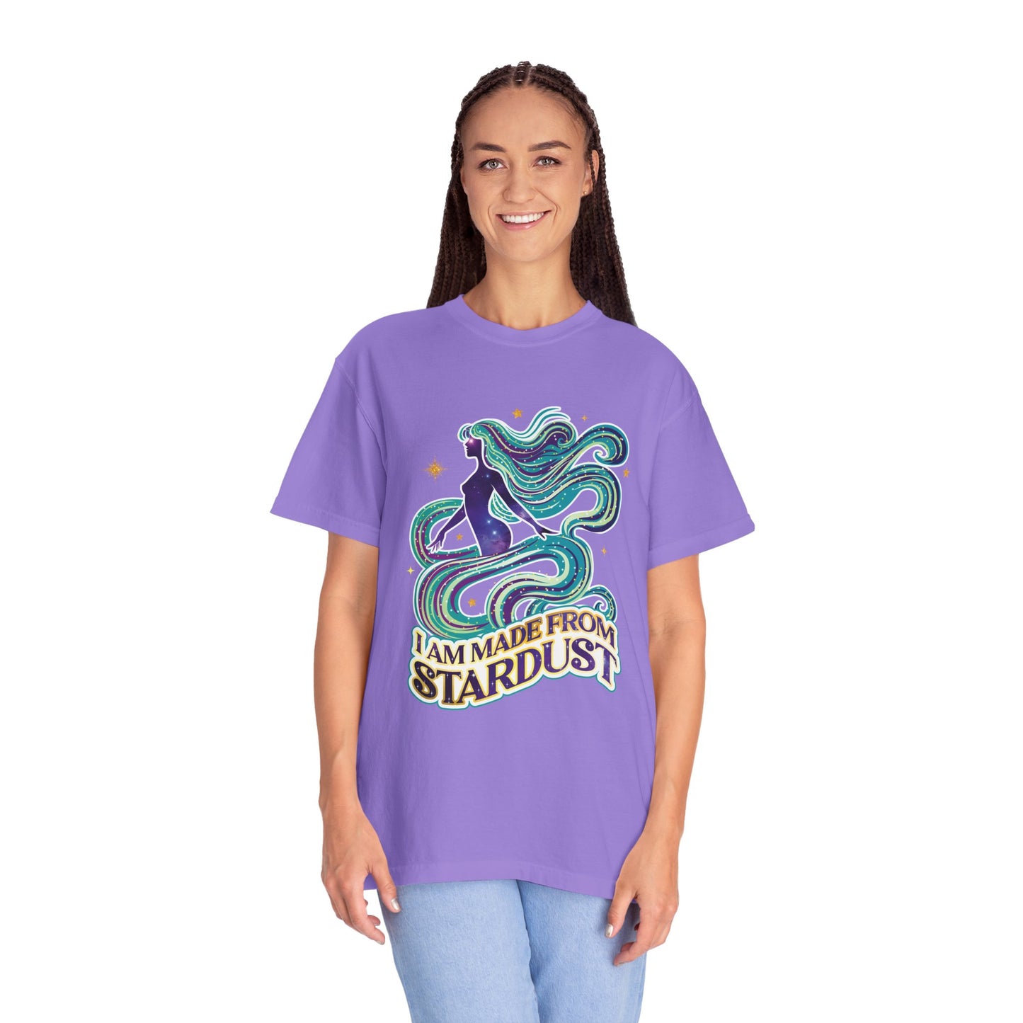 I Am Made From Stardust Tee – Colorful Empowering Affirmation Shirt