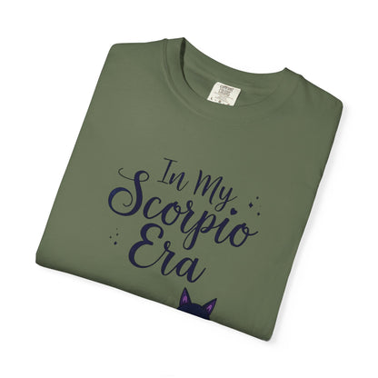 In My Scorpio Era – Mystical Black Cat Tee for the Zodiac Baddie