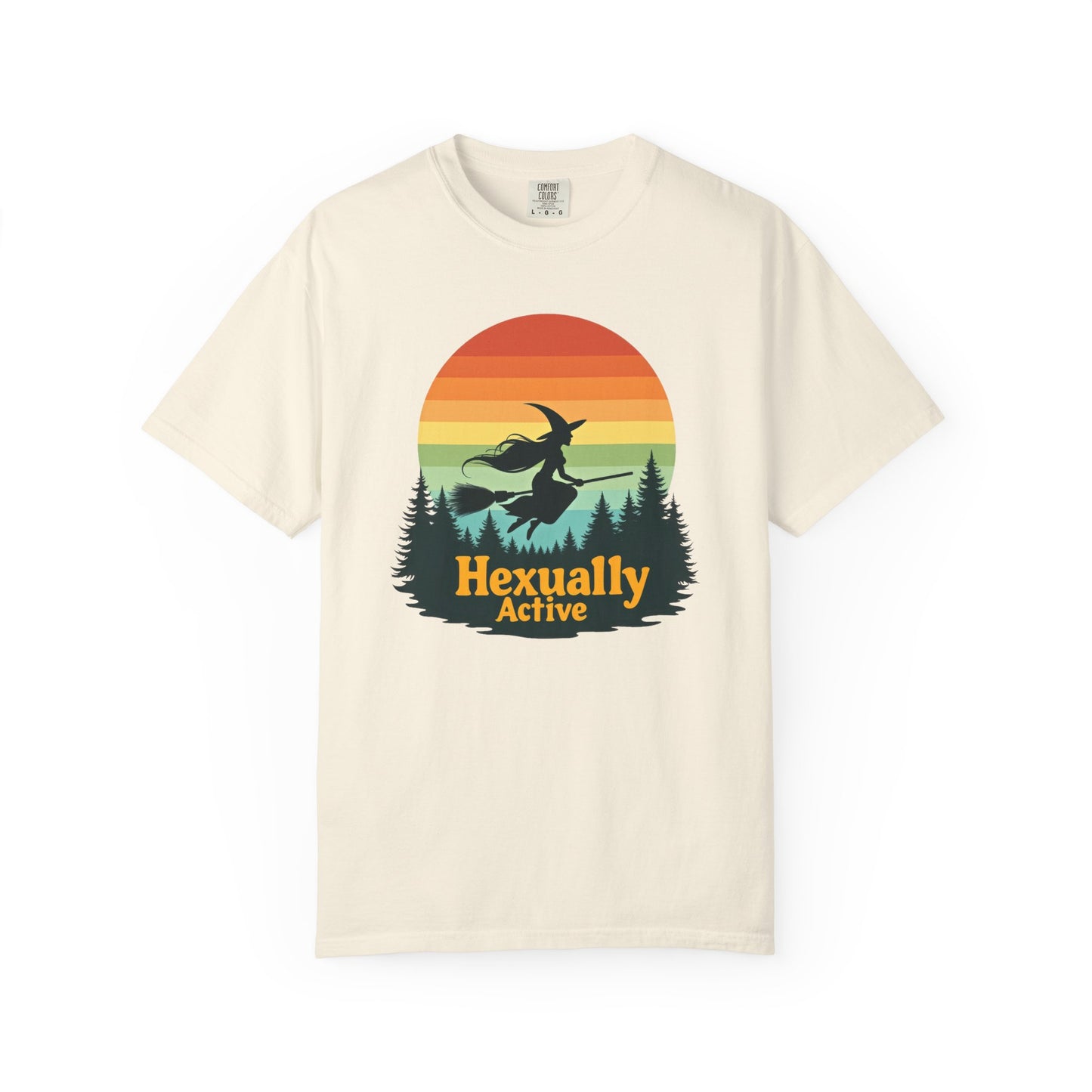 Hexually Active Tee – Sassy Witch Retro Comfort Colors 1717 Shirt