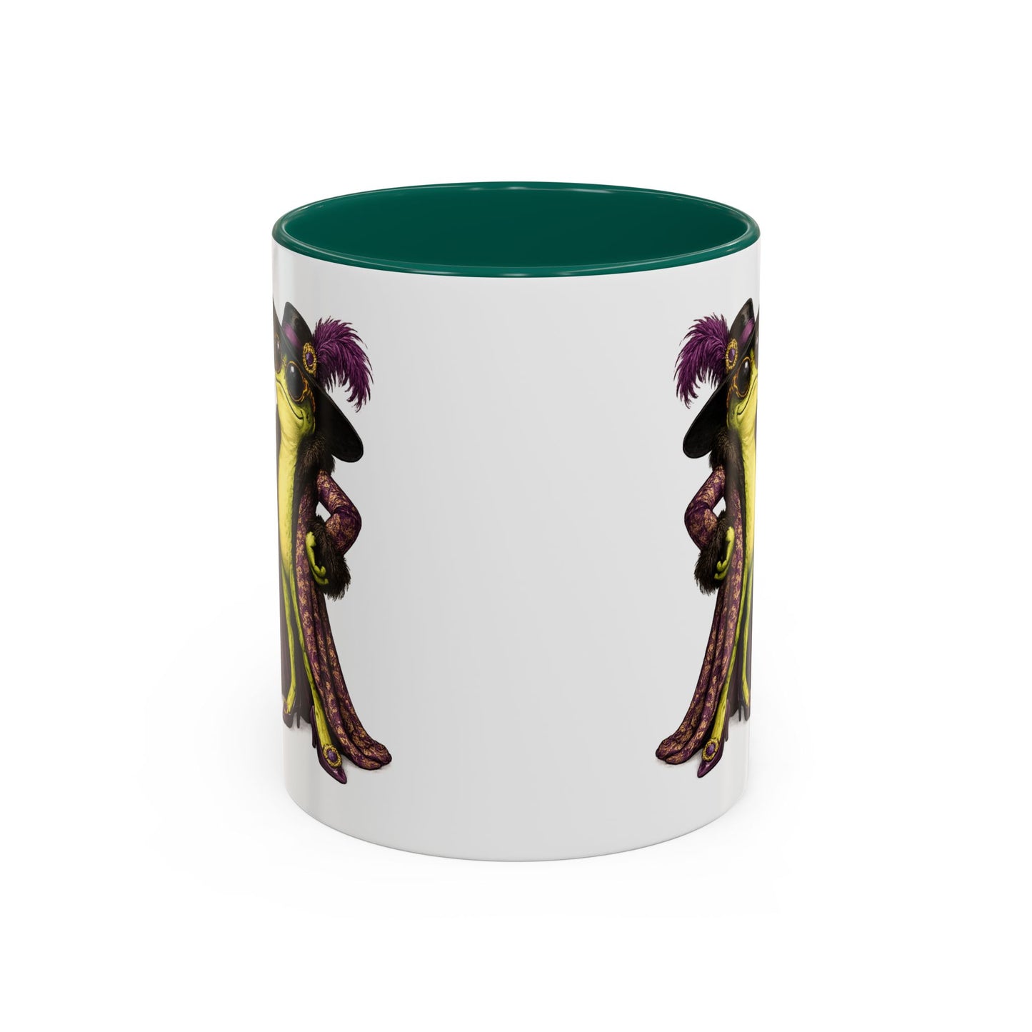 Friggin' Fabulous Frog Mug | Cute Frog Coffee Mug for Women | Funny Glam Frog Gift | Colored Mug