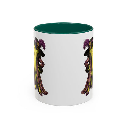 Friggin' Fabulous Frog Mug | Cute Frog Coffee Mug for Women | Funny Glam Frog Gift | Colored Mug