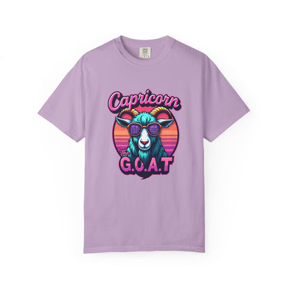 Capricorn The G.O.A.T – Vaporwave Retro Zodiac Tee