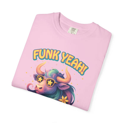 Funk Yeah I’m a Taurus T-Shirt | Cool Retro Taurus Graphic Tee | Comfort Colors 1717 | Astrology Shirt for Earth Signs