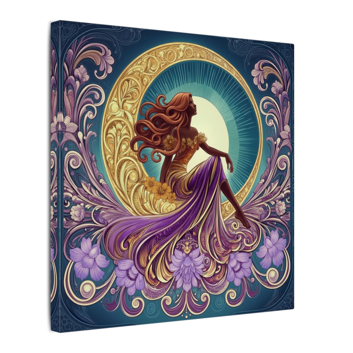 Star of the Moon | Glamorous Goddess Art Nouveau Wall Art