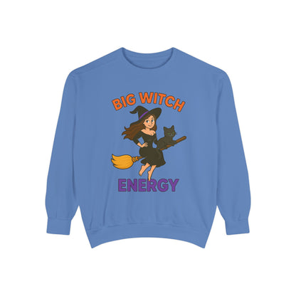 Big Witch Energy Sweatshirt – Funny Witch Cat Broom Pullover