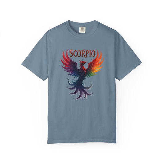 Scorpio Phoenix Tee – Multicolor Zodiac Shirt