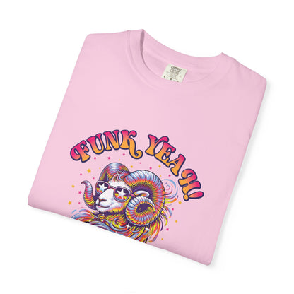 FUNK YEAH!! I’m an Aries Tee – Retro Multicolor Zodiac Shirt, Groovy Fun Style