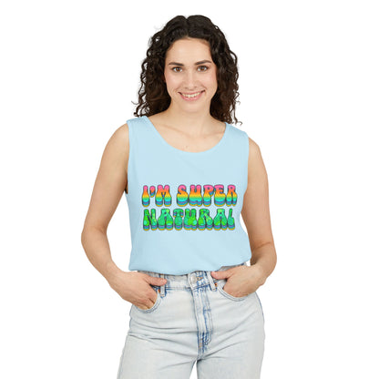 I'm Super Natural - Retro Affirmation virgo Tank Top (Unisex)