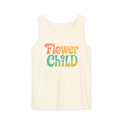 Flower Child - Boho Retro Style Sleeveless Tank (Unisex)