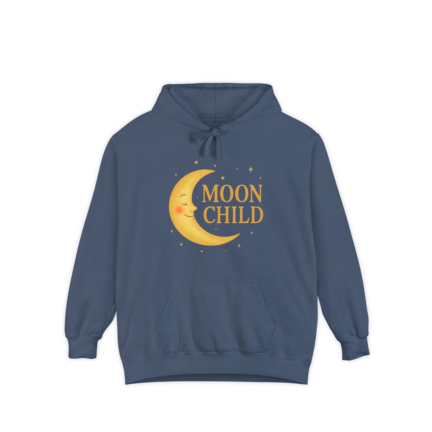 Moon Child Unisex Hoodie – Vibrant Celestial Comfort Colors Midweight Hoodie