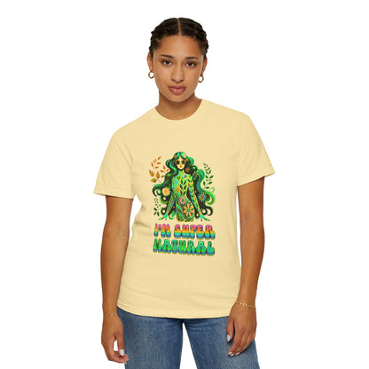 I’m Super Natural Colorful Retro Tee – Groovy Flower Power Goddess virgo t Shirt