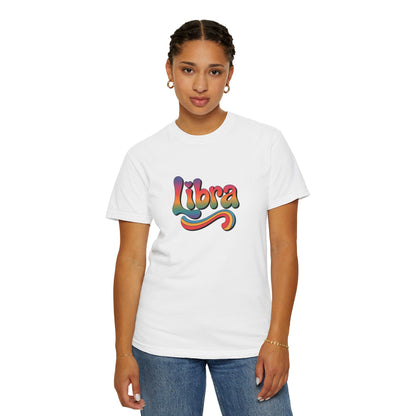 Libra – Retro Wavy Groovescape Zodiac Tee