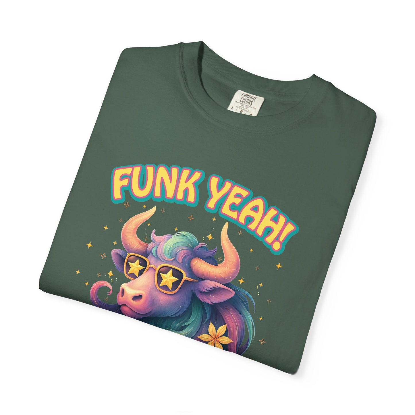 Funk Yeah I’m a Taurus T-Shirt | Cool Retro Taurus Graphic Tee | Comfort Colors 1717 | Astrology Shirt for Earth Signs