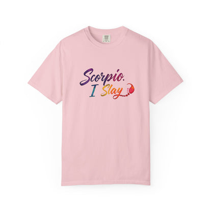 Scorpio I Slay Multicolor Tee – Wicked and Vibrant Zodiac Shirt